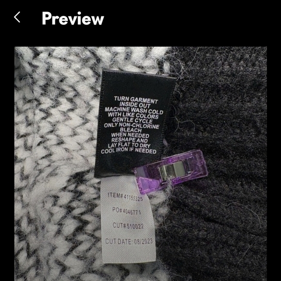 Torrid Black and White Checkered Cardigan - Picture 7 of 7